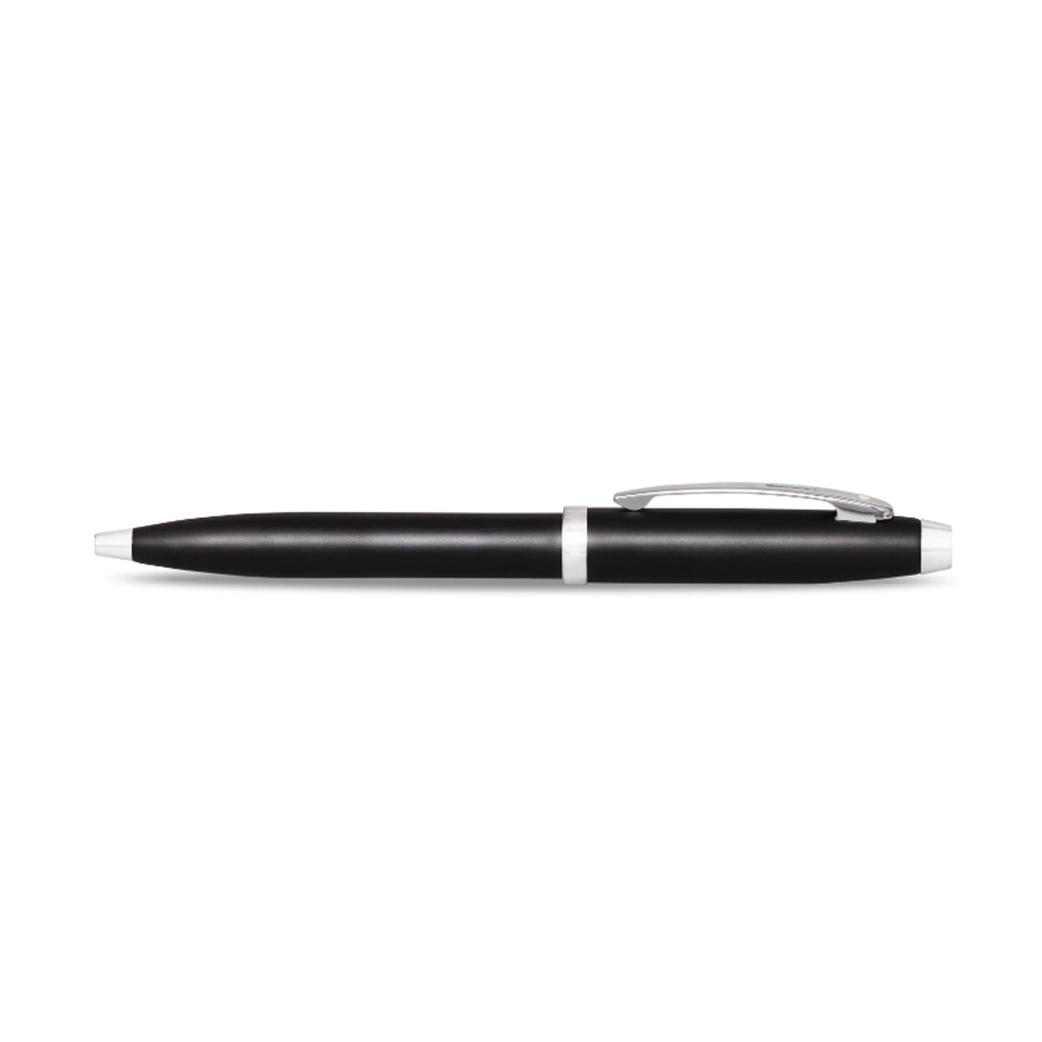 Sheaffer Gift Set - 100 Series Glossy Black CT Ball Pen with Leather Black Notebook Sheaffer