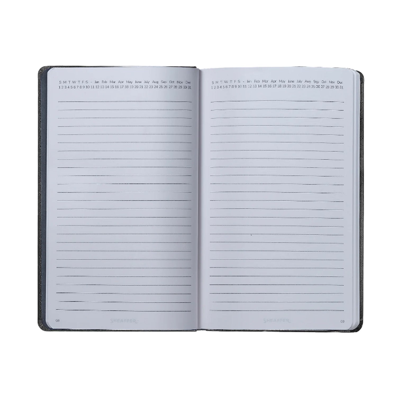 Sheaffer Gift Set - 100 Series Glossy Black CT Ball Pen with Leather Black Notebook Sheaffer