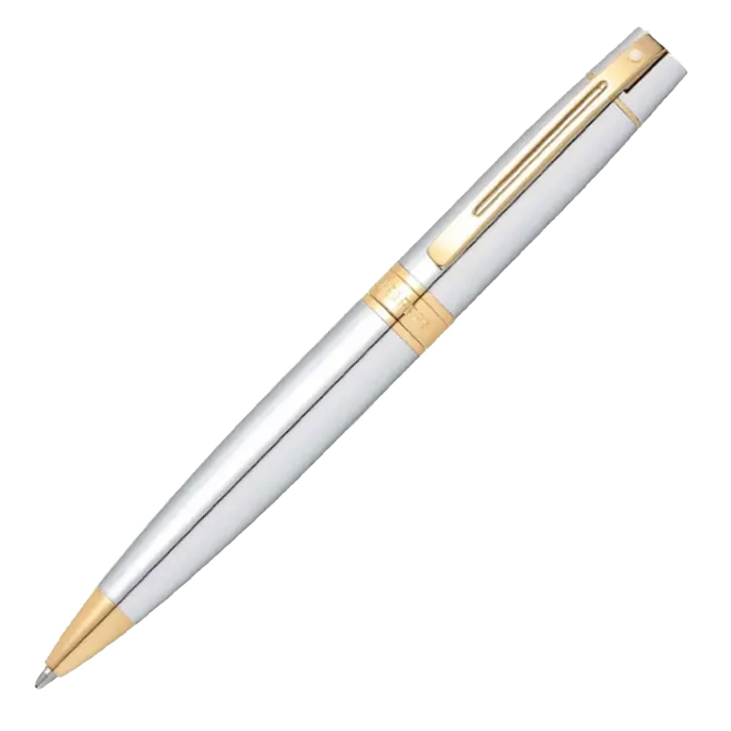 Sheaffer Gift Set - 300 Series Bright Chrome GT Ball Pen with A5 Black Notebook Sheaffer