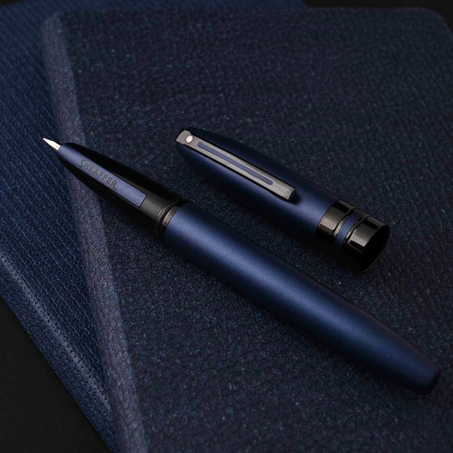 Sheaffer Icon Fountain Pen - Metallic Blue PVD Sheaffer
