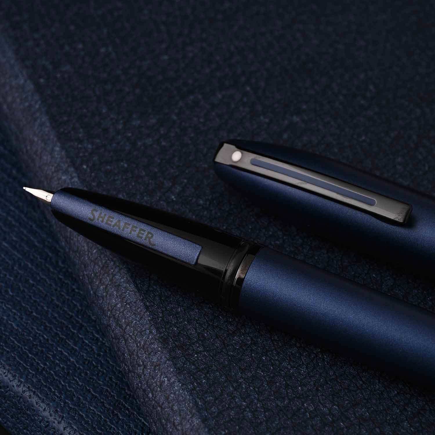 Sheaffer Icon Fountain Pen - Metallic Blue PVD Sheaffer