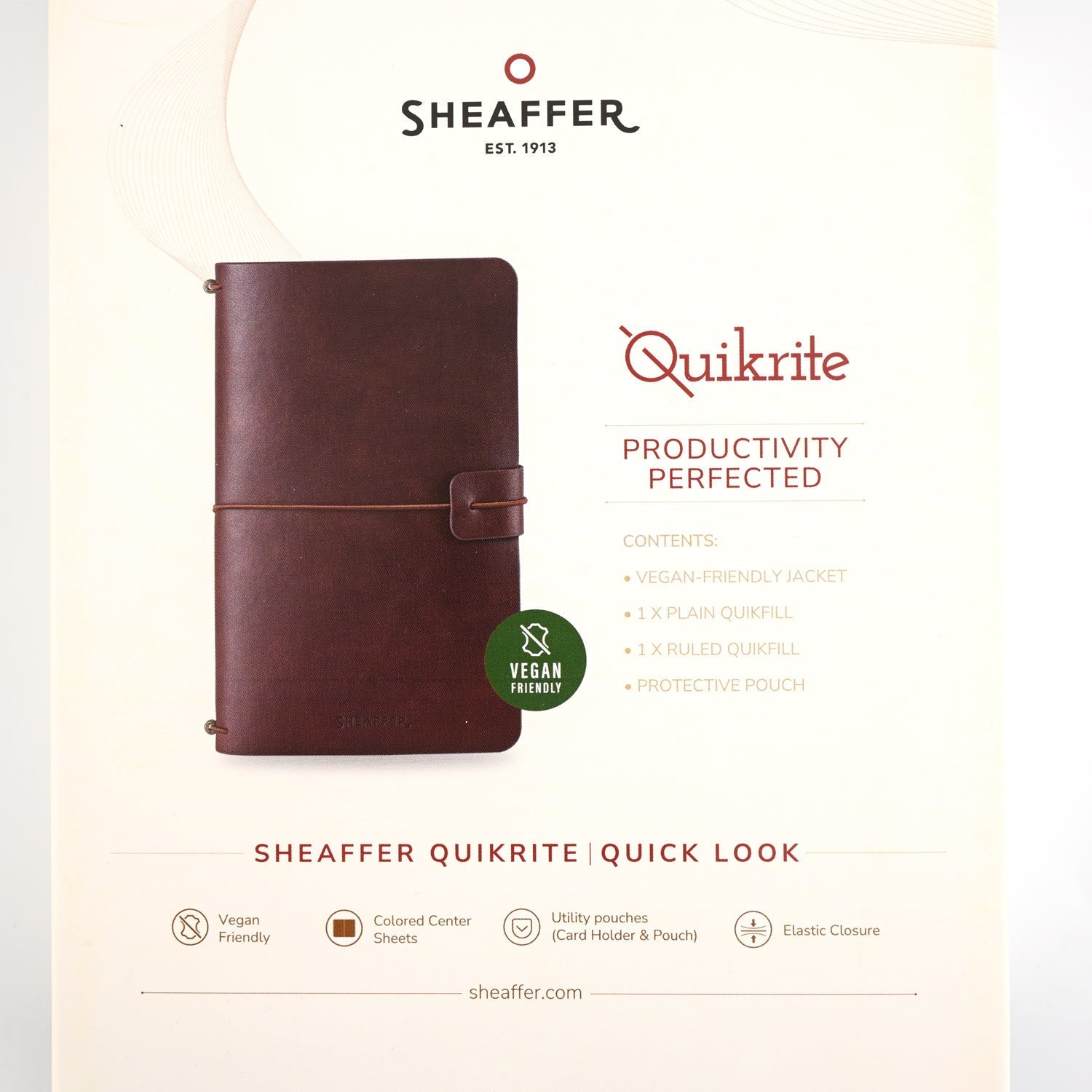 Sheaffer Quikrite Vegan Friendly Journal - Brown Sheaffer