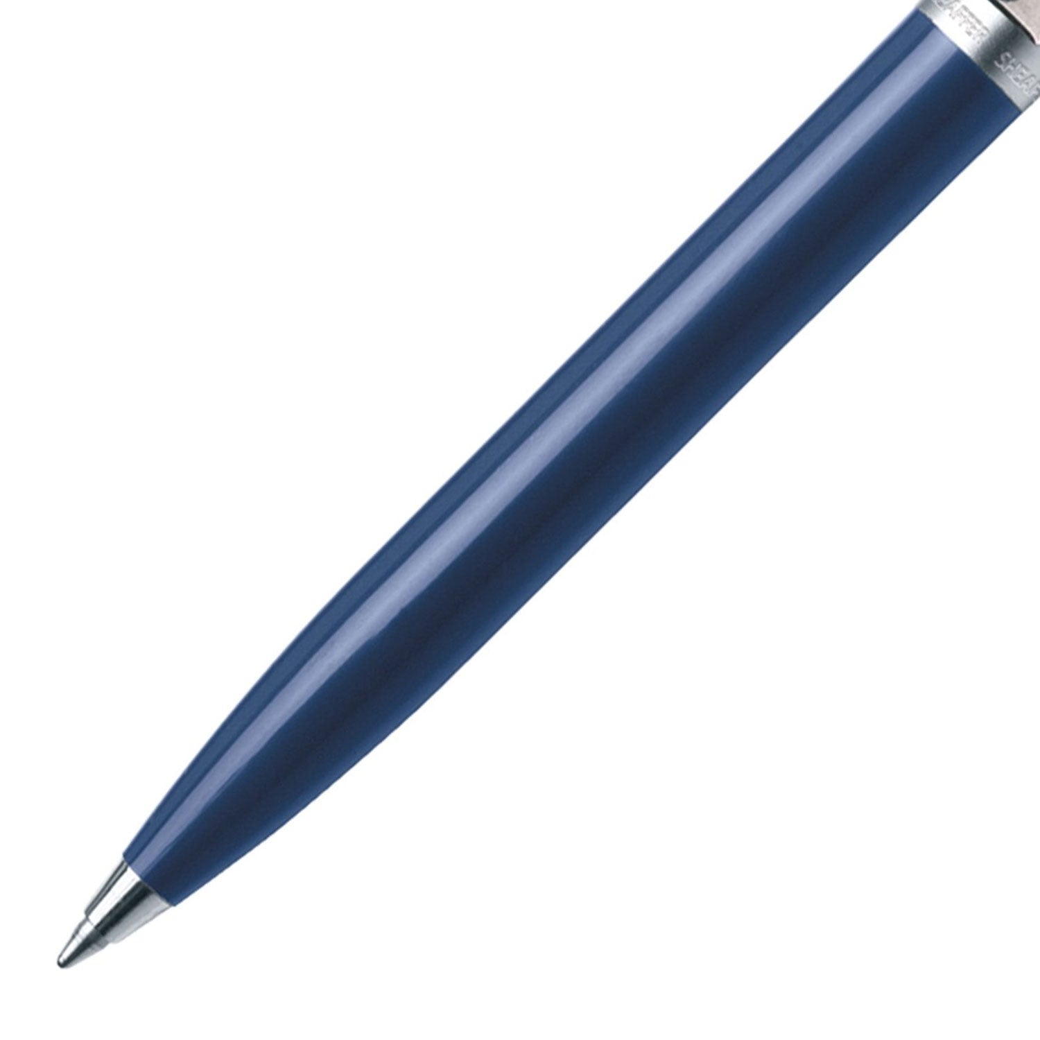 Sheaffer Sentinel Ball Pen - Blue & Brushed Chrome Sheaffer