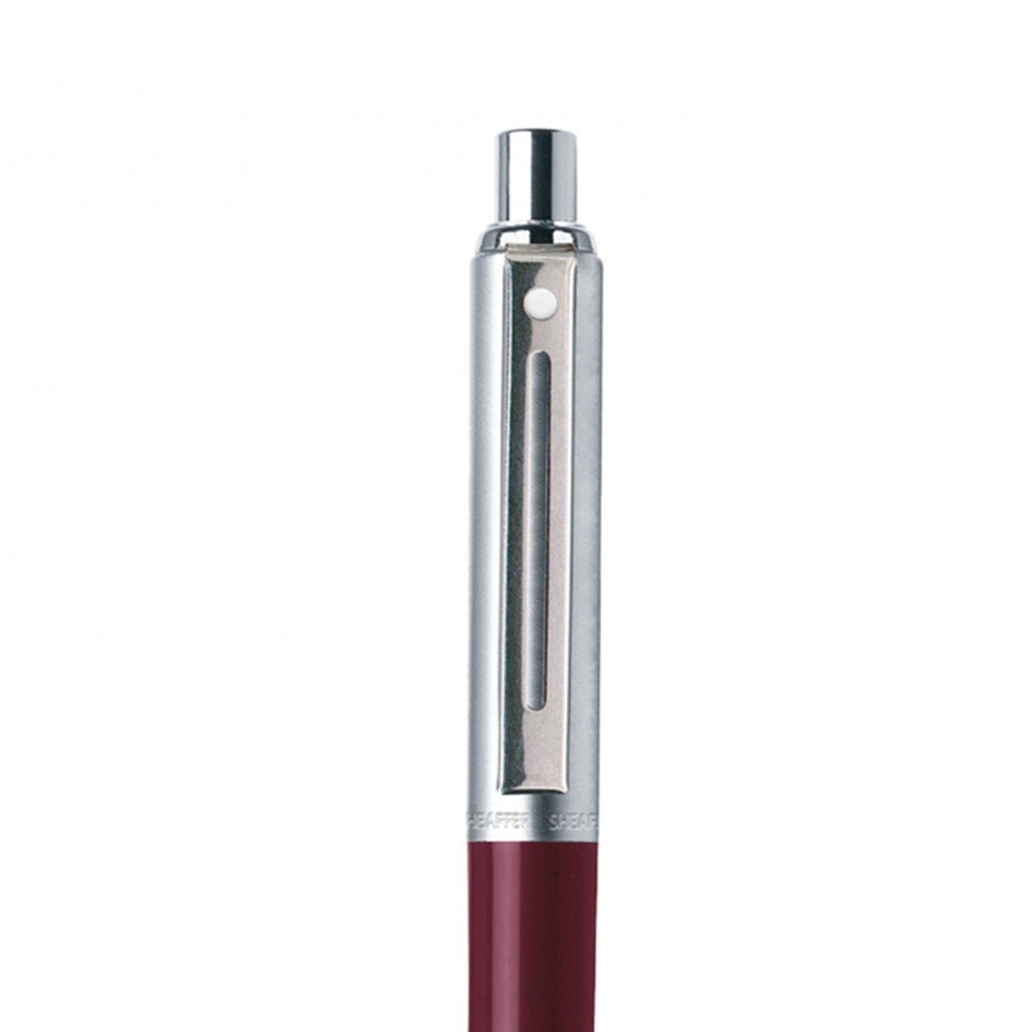 Sheaffer Sentinel Ball Pen - Burgundy & Brushed Chrome Sheaffer
