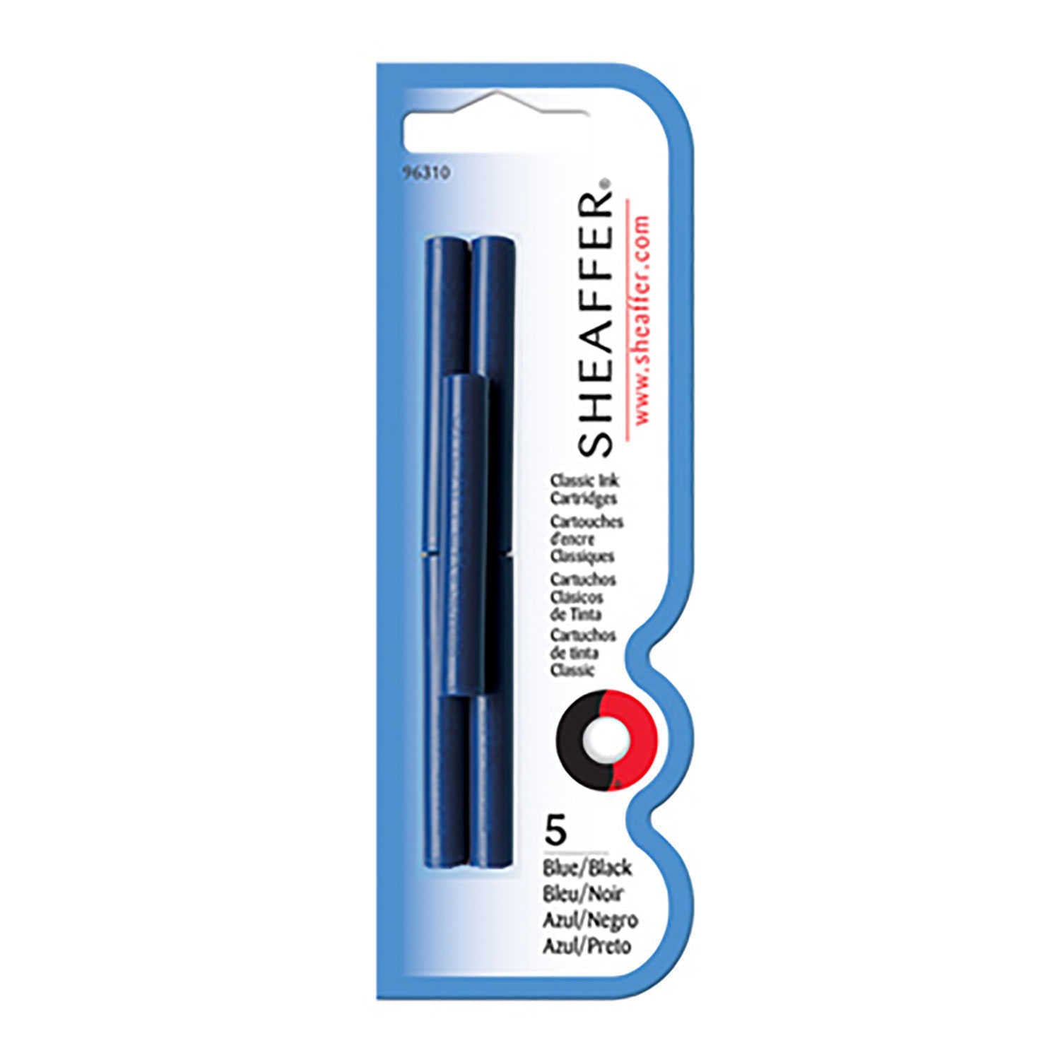 Sheaffer Skrip Ink Cartridge, Blue Black - Pack of 5 Sheaffer