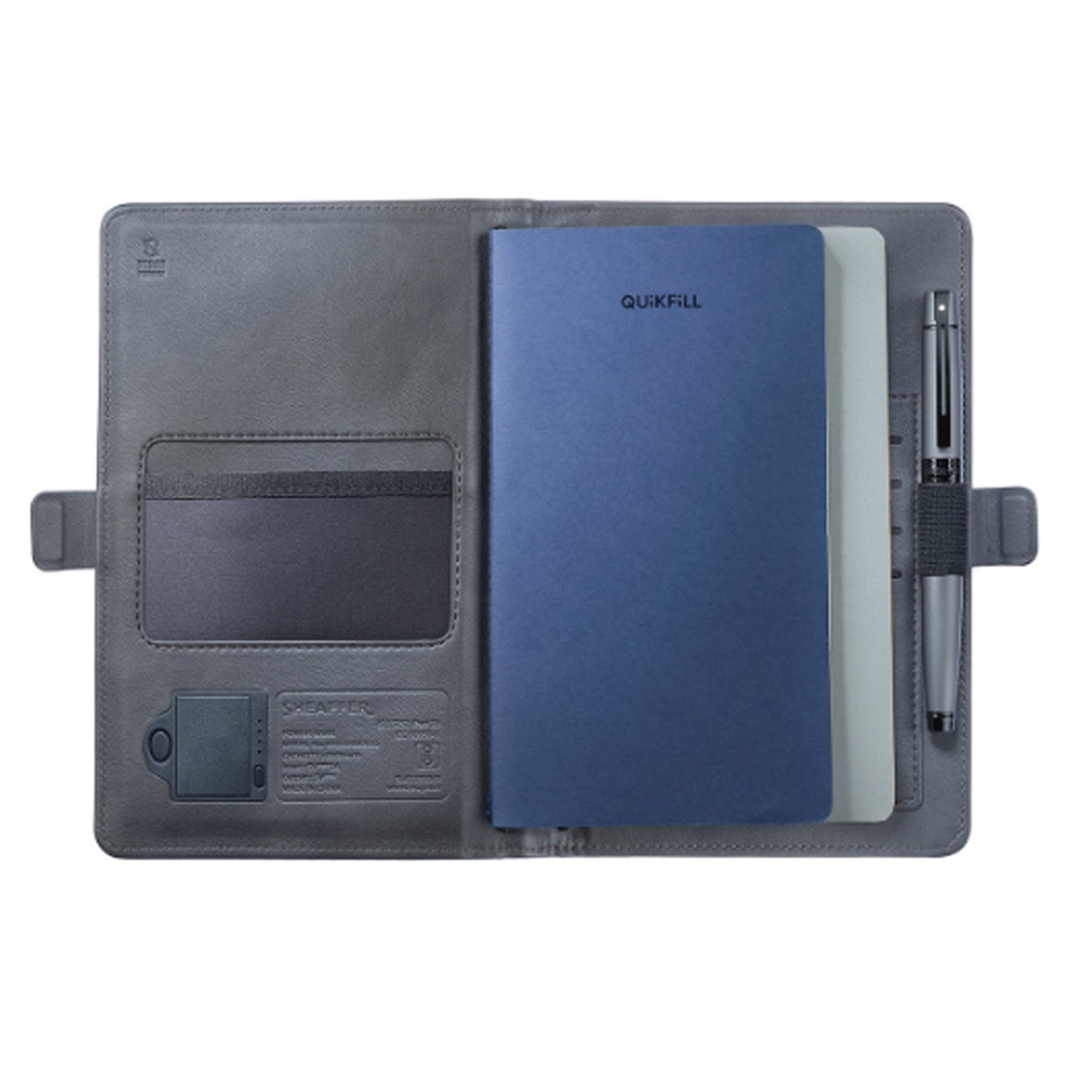 Sheaffer Superbook Mini 8000mAh Power Bank Organizer - Grey Sheaffer