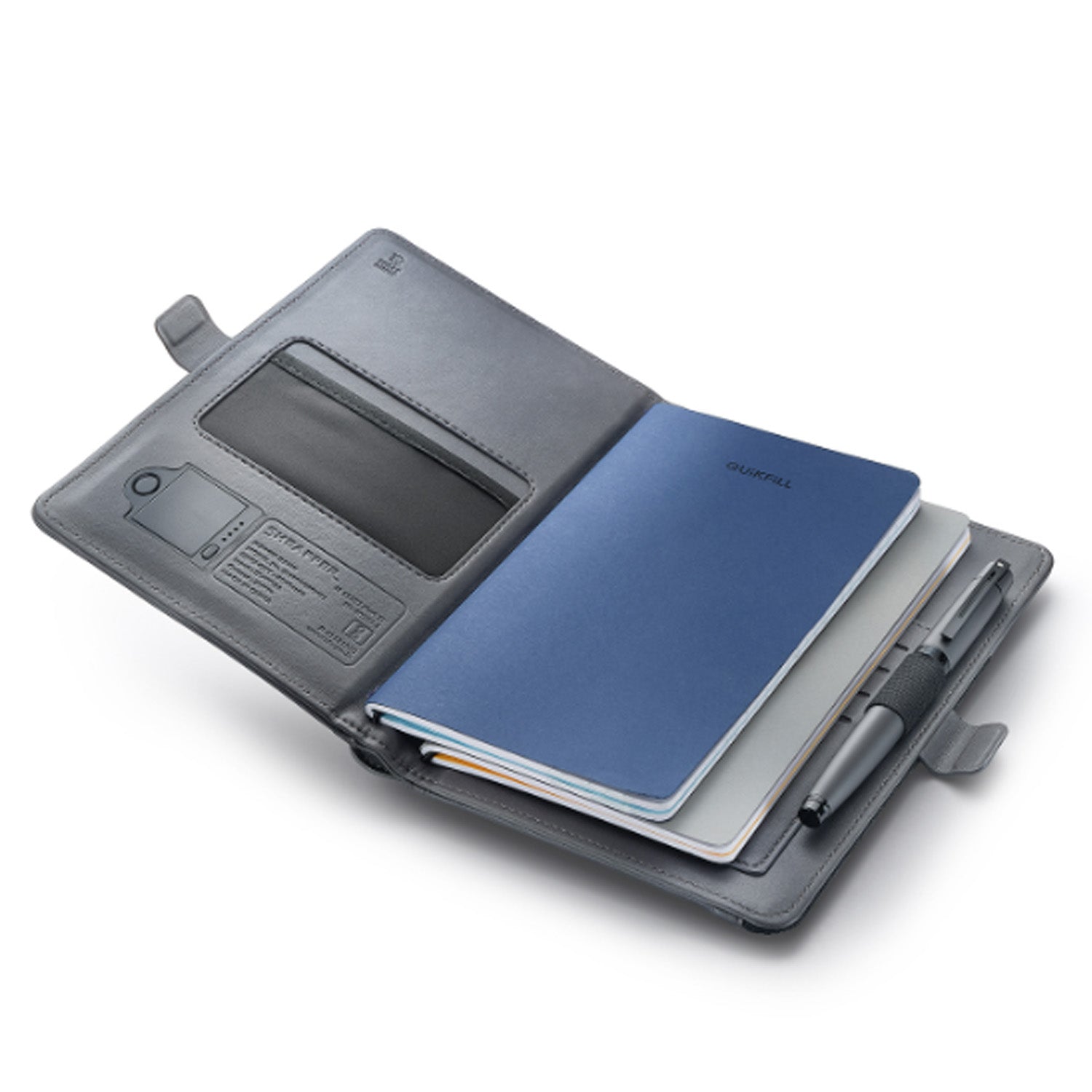 Sheaffer Superbook Mini 8000mAh Power Bank Organizer - Grey Sheaffer