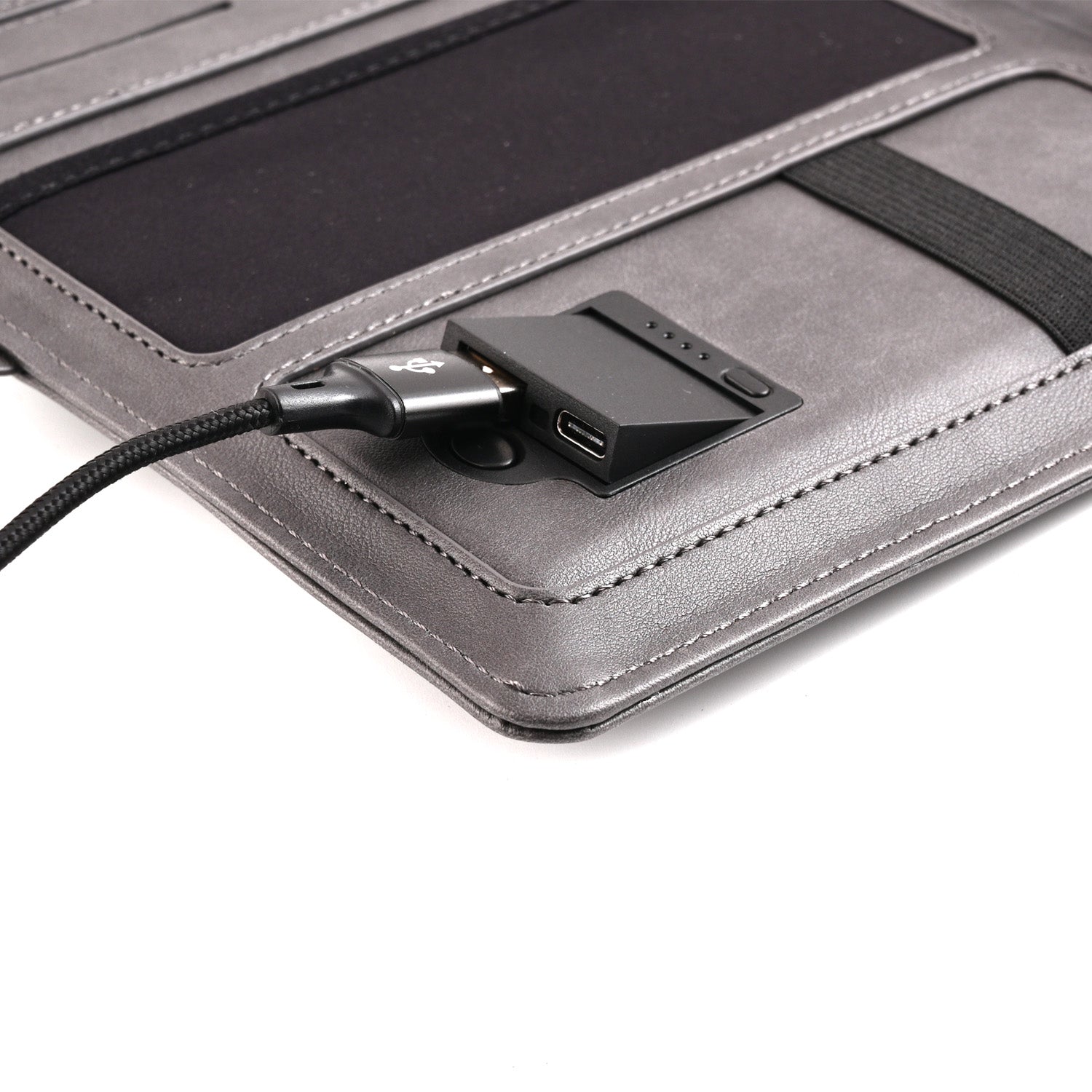 Sheaffer Superbook Organizer with Wireless Charging + 12000 mAh Powerbank and 32GB Pendrive - Grey Sheaffer