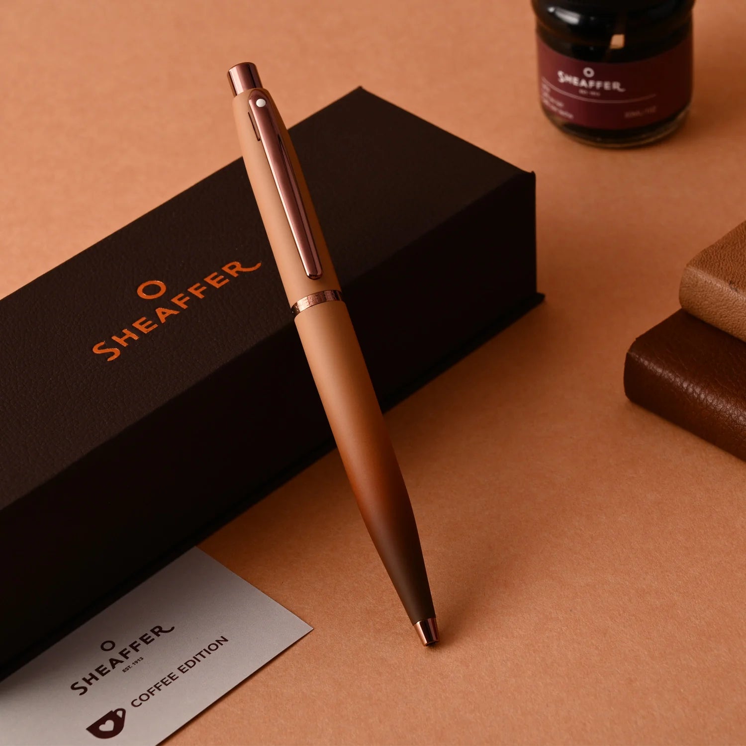 Sheaffer VFM Coffee Edition Ball Pen - Brown PVD William Penn