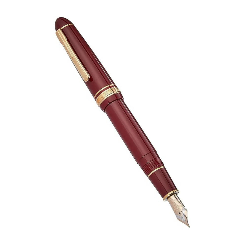 Platinum President Fountain Pen Wine Red - Medium Nib Platinum