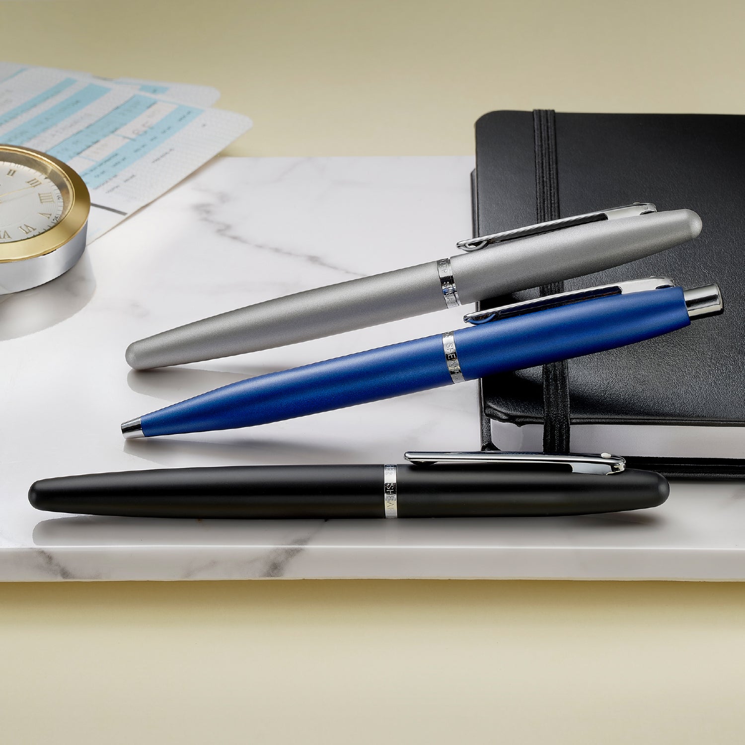 Sheaffer 9401 VFM Ballpoint Pen Neon Blue with Chrome-Plated Trim Sheaffer