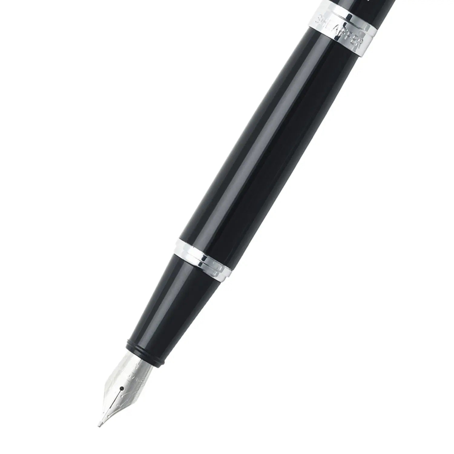Sheaffer 9312 Gift 300 Fountain Pen (Medium) Glossy Black with Chrome Trim Sheaffer