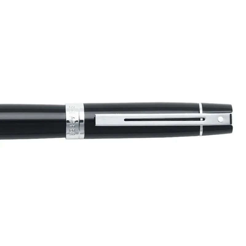 Sheaffer 9312 Gift 300 Fountain Pen (Medium) Glossy Black with Chrome Trim Sheaffer