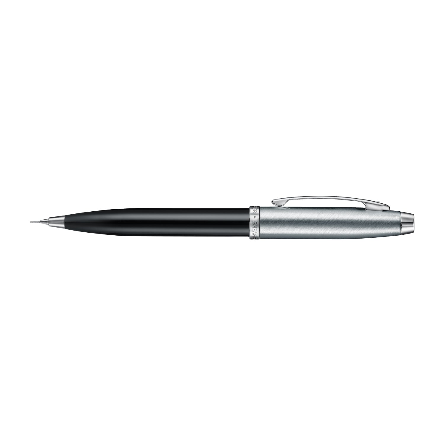 Sheaffer 100 9313 Black & Brushed Chrome 0.7 mm Mechanical Pencil With Chrome Plated Trim Sheaffer