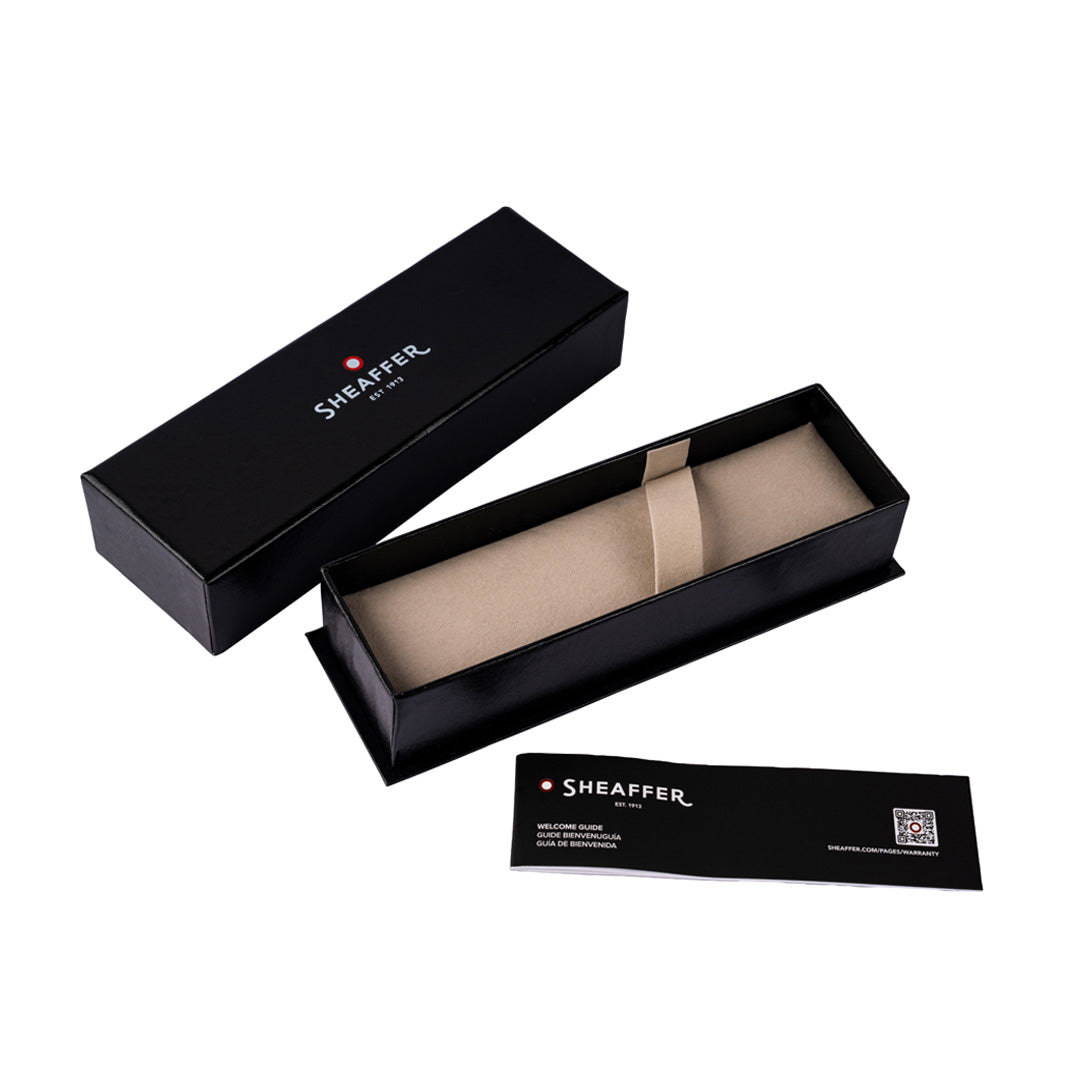 Sheaffer 100 9313 Black & Brushed Chrome 0.7 mm Mechanical Pencil With Chrome Plated Trim Sheaffer