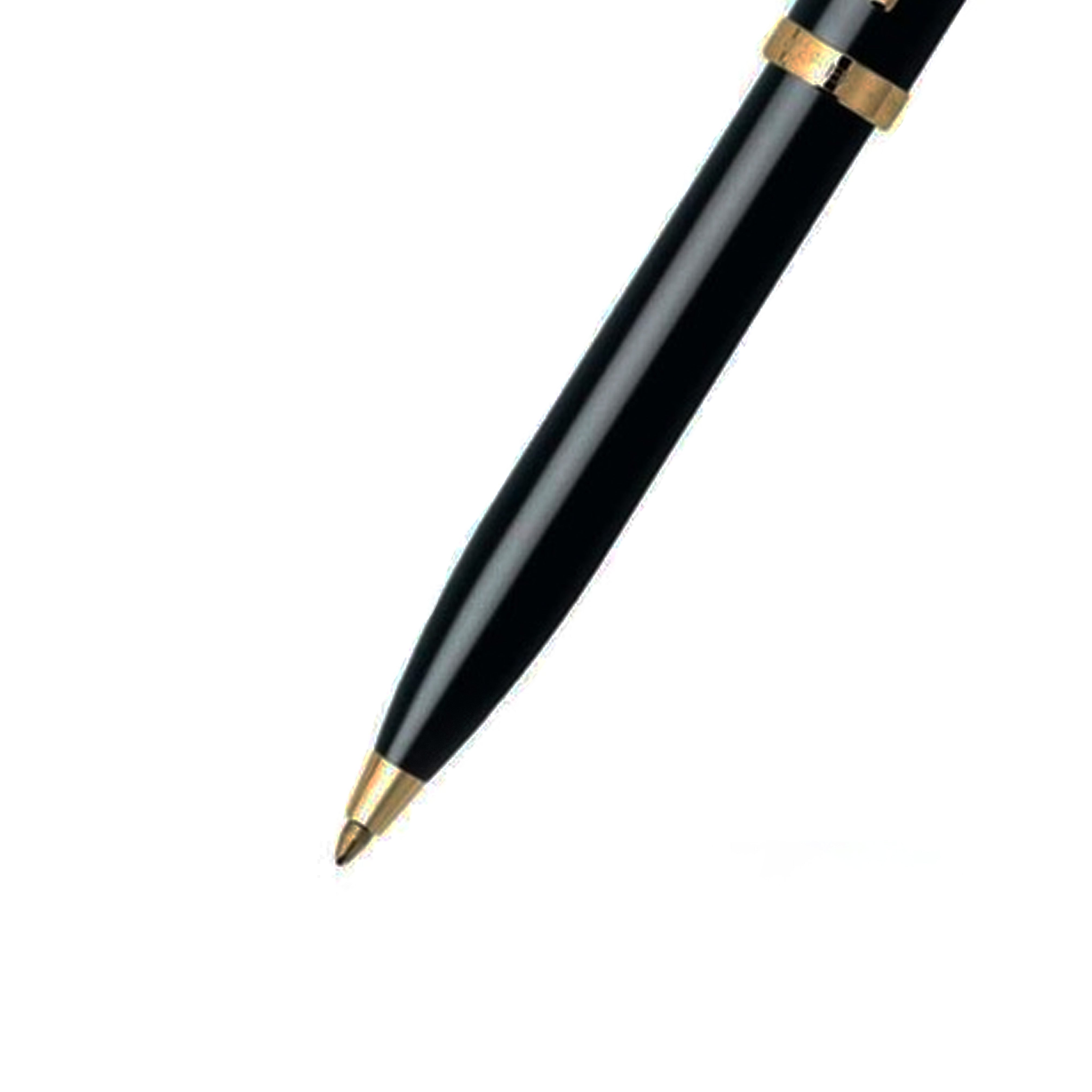 Sheaffer Gift Set 100 Ballpoint Pen with Table Clock Glossy Black with Gold Trims Pen Club