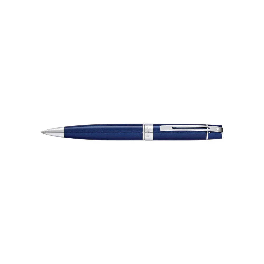 Sheaffer 300 E9341 Glossy Blue With Chrome Trim Ball Pen Sheaffer