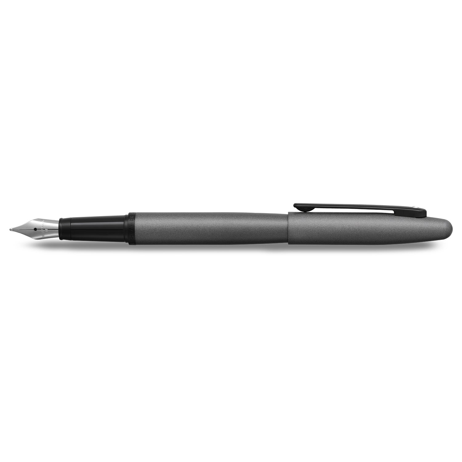 Sheaffer VFM 9424 Matte Gray Fountain Pen With Matte Black Trim - Fine Sheaffer