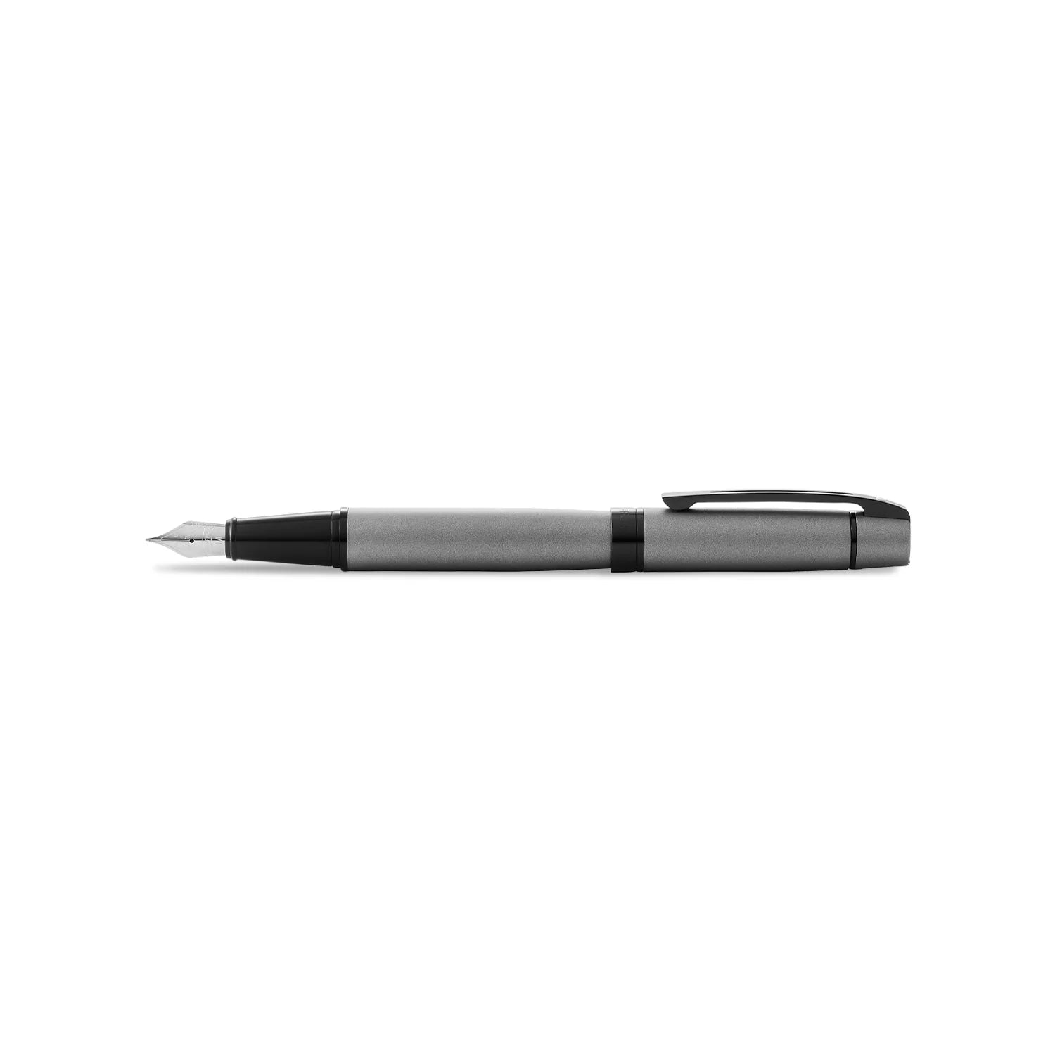 Sheaffer® 300 Matte Gray Fountain Pen With Black Trims Pen Club