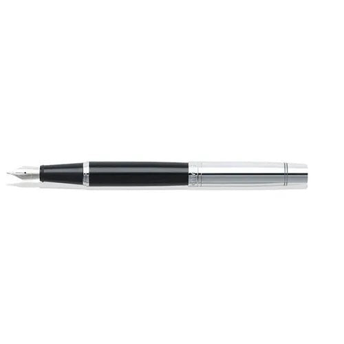 Sheaffer 9314 Glossy Black and Chrome with CT FP (M)