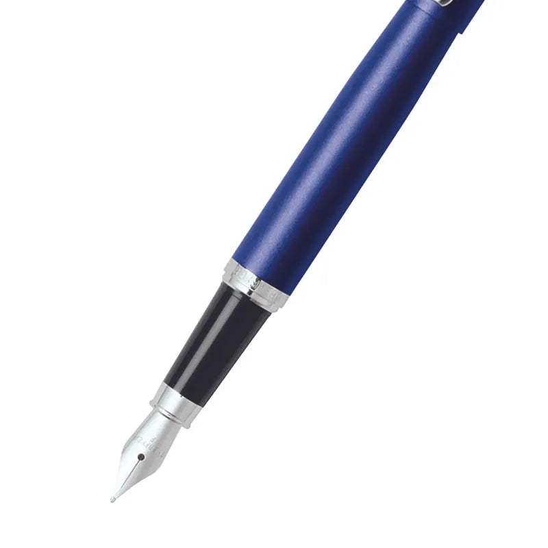 Sheaffer 9401 VFM Fountain Pen (Medium) Neon Blue with Chrome Trim Sheaffer
