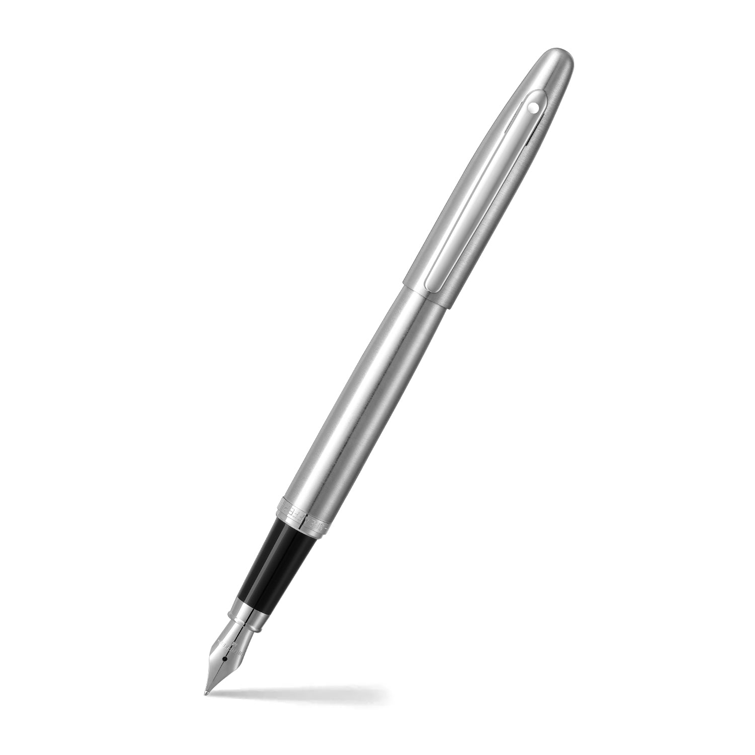 Sheaffer VFM 9426 Brushed Chrome Fountain Pen With Chrome Trim - Medium Sheaffer