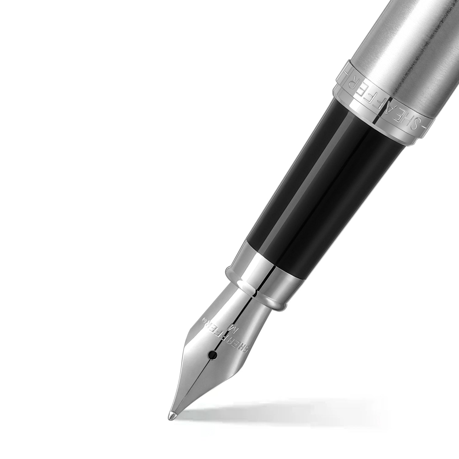 Sheaffer VFM 9426 Brushed Chrome Fountain Pen With Chrome Trim - Medium Sheaffer