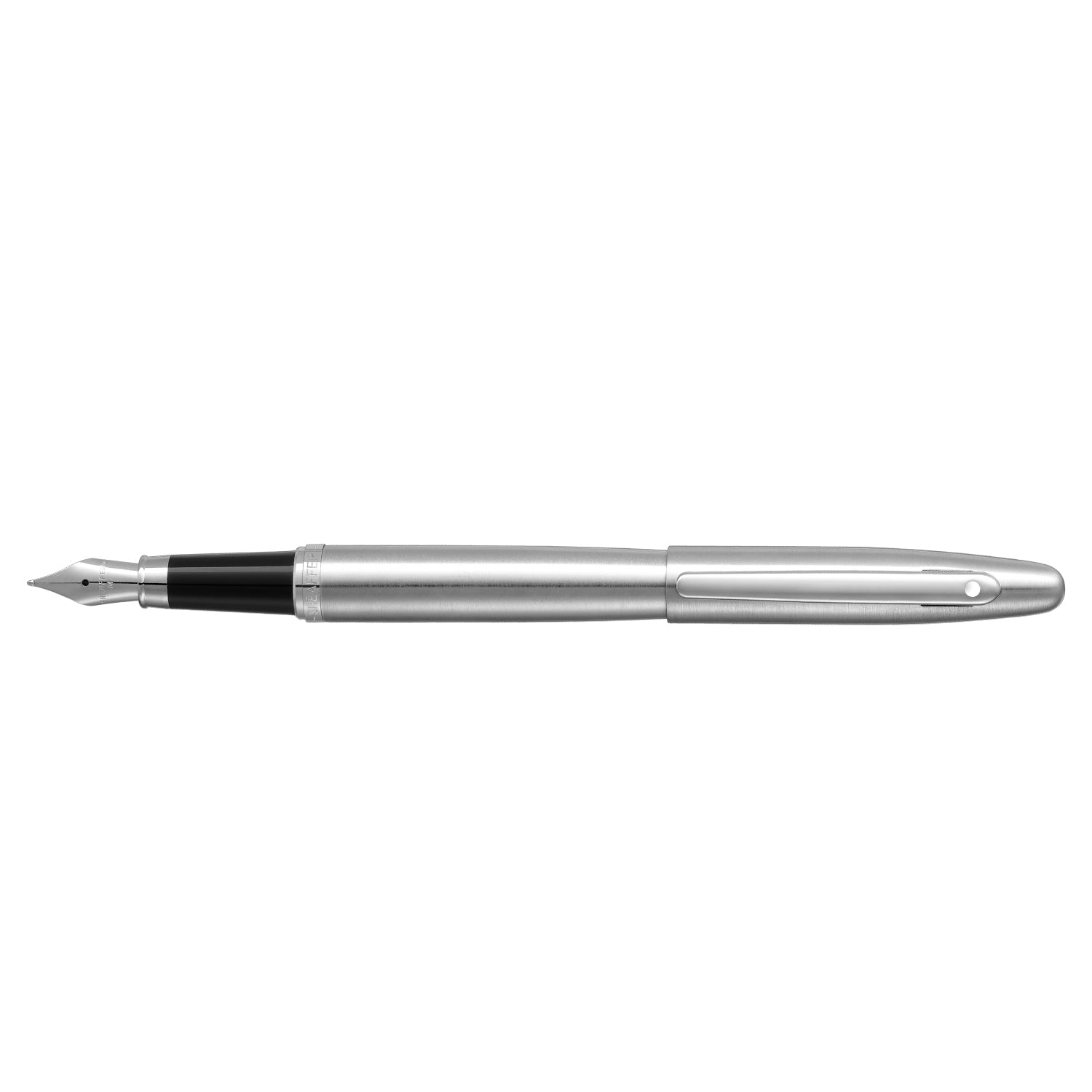 Sheaffer VFM 9426 Brushed Chrome Fountain Pen With Chrome Trim - Medium Sheaffer