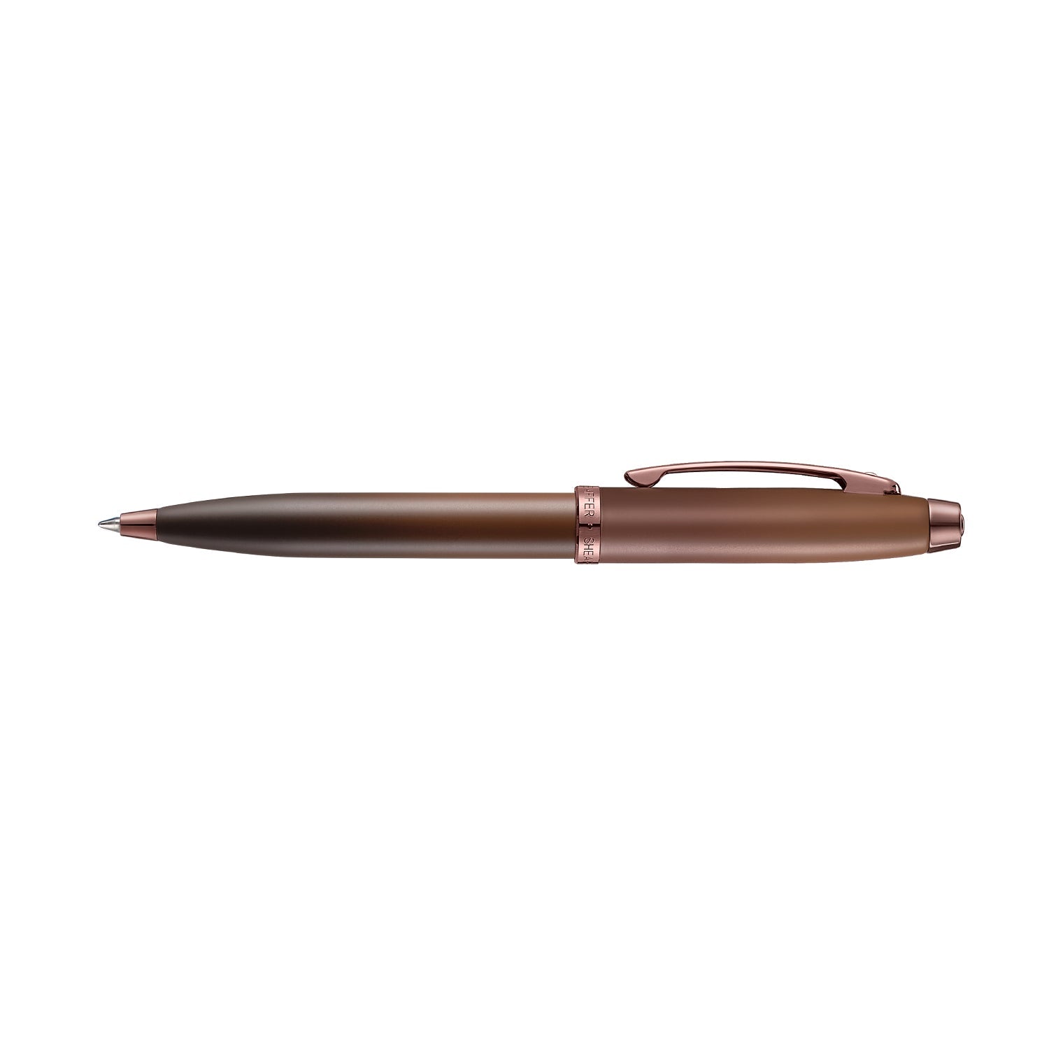 Sheaffer 100 9374 Coffee Edition Matt Brown Ballpoint Pen with Regal Brown PVD Trims William Penn