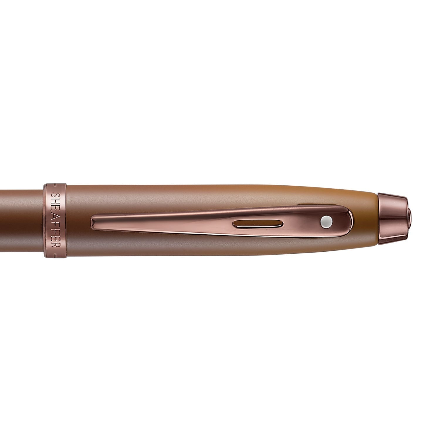 Sheaffer 100 9374 Coffee Edition Matt Brown Ballpoint Pen with Regal Brown PVD Trims William Penn
