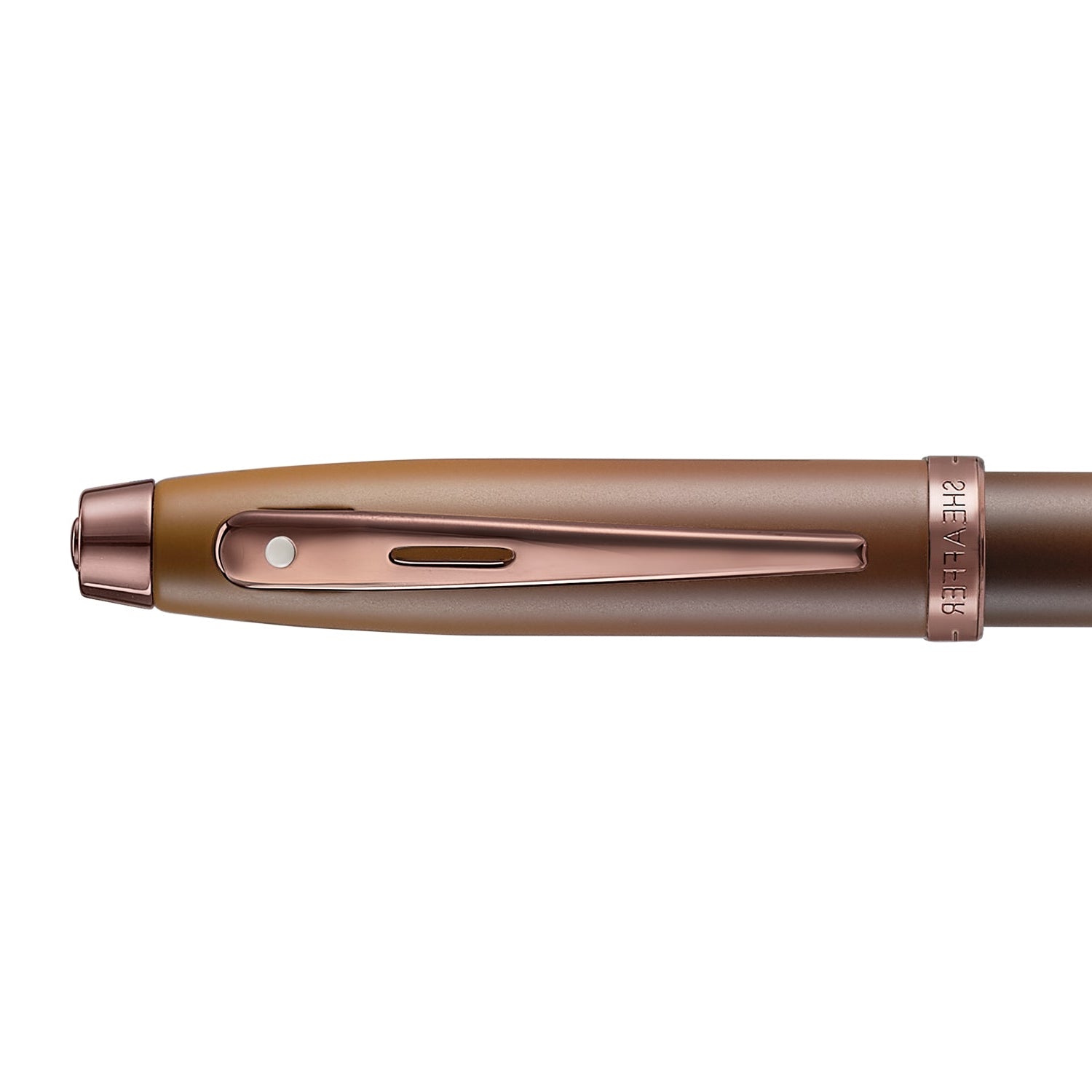 Sheaffer 100 9374 Coffee Edition Matt Brown Fountain Pen with Regal Brown PVD Trims - Medium Sheaffer