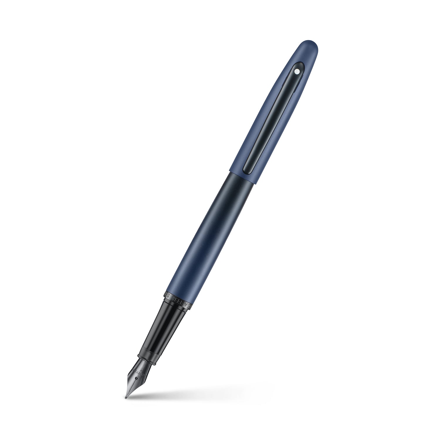 Sheaffer VFM 9429 Matte Blue Fountain Pen with Matte Black Trims - Fine Sheaffer