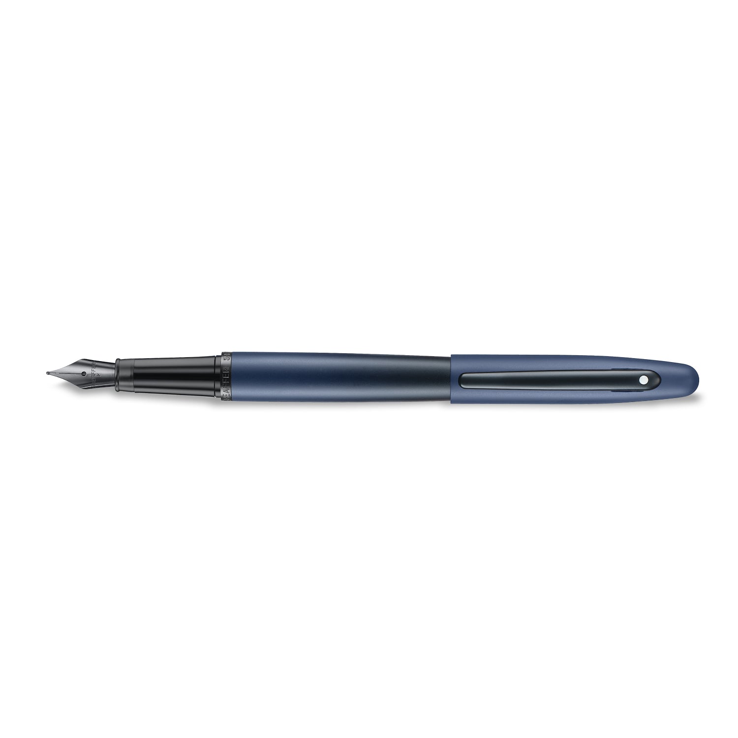 Sheaffer VFM 9429 Matte Blue Fountain Pen with Matte Black Trims - Fine Sheaffer