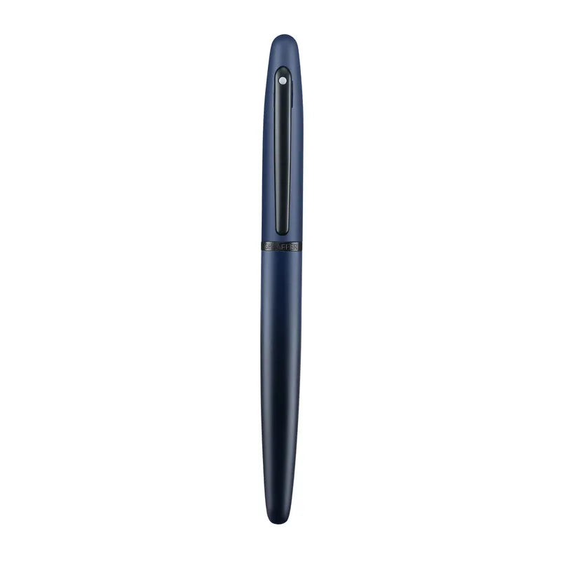 Sheaffer VFM 9429 Matte Blue Fountain Pen with Matte Black Trims - Fine Sheaffer