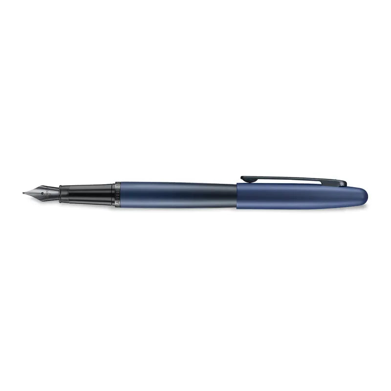 Sheaffer VFM 9429 Matte Blue Fountain Pen with Matte Black Trims - Fine Sheaffer