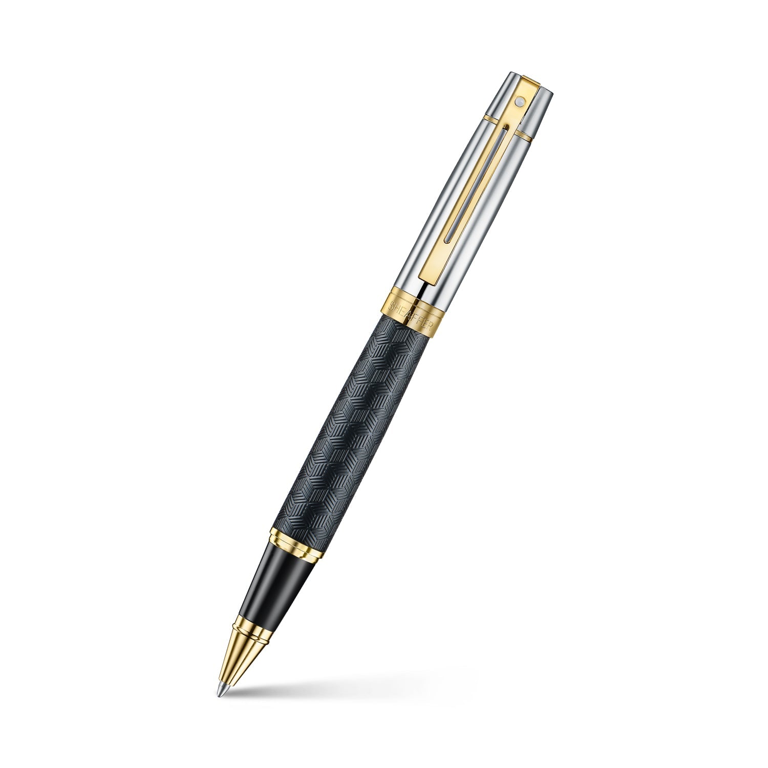 Sheaffer 300 E9347 Rollerball Pen Matte Black with PVD Gold Trim William Penn