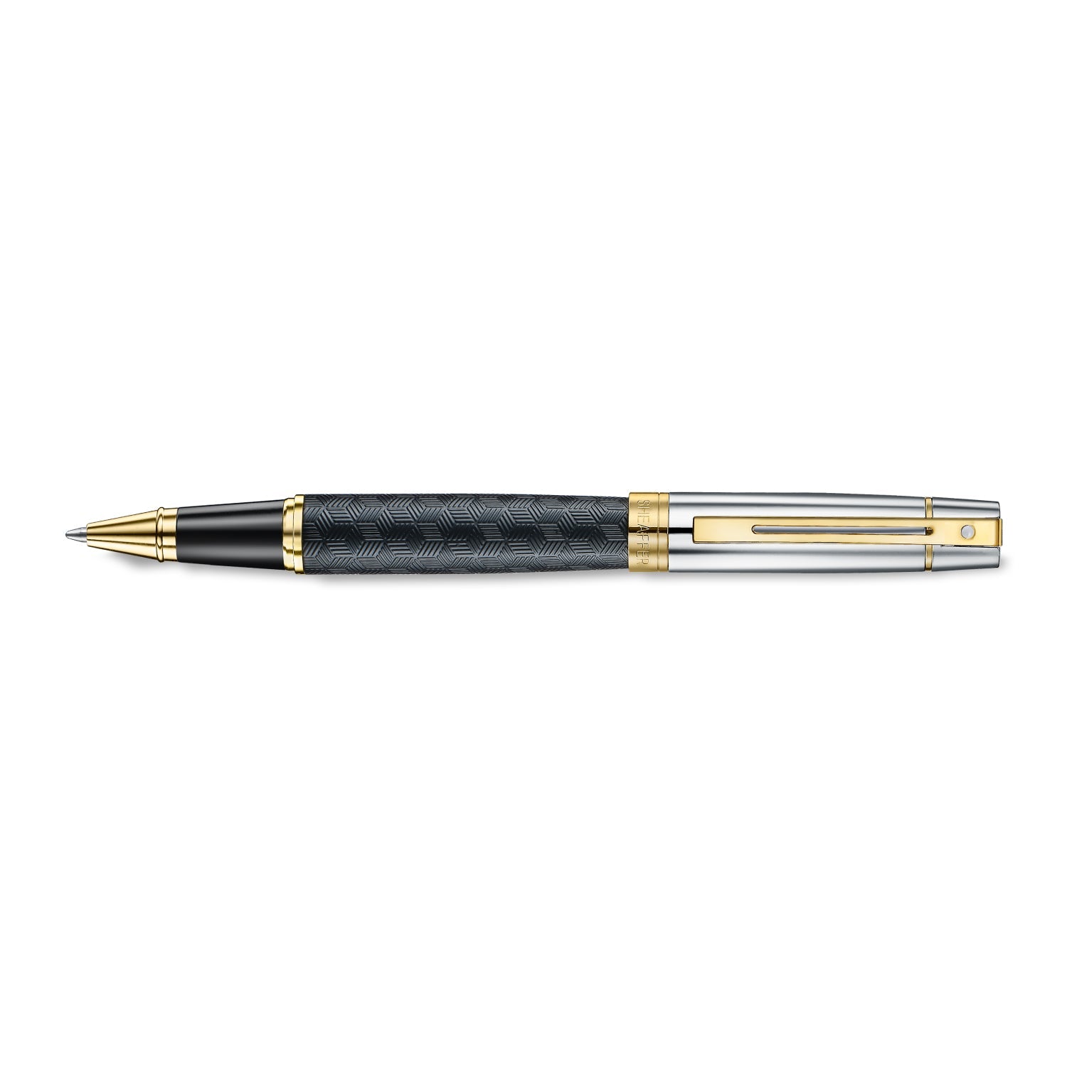 Sheaffer 300 E9347 Rollerball Pen Matte Black with PVD Gold Trim William Penn