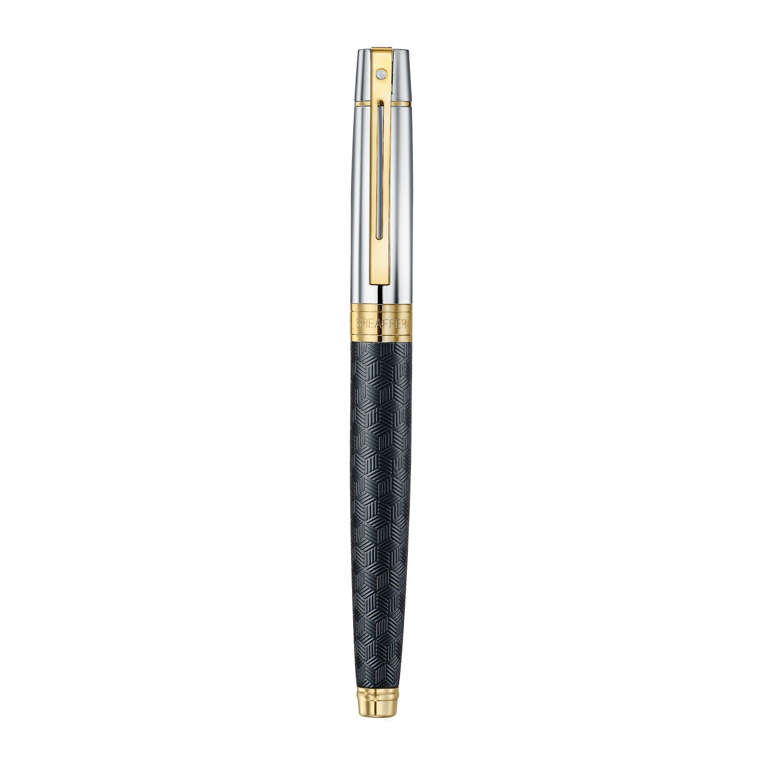 Sheaffer 300 E9347 Rollerball Pen Matte Black with PVD Gold Trim William Penn