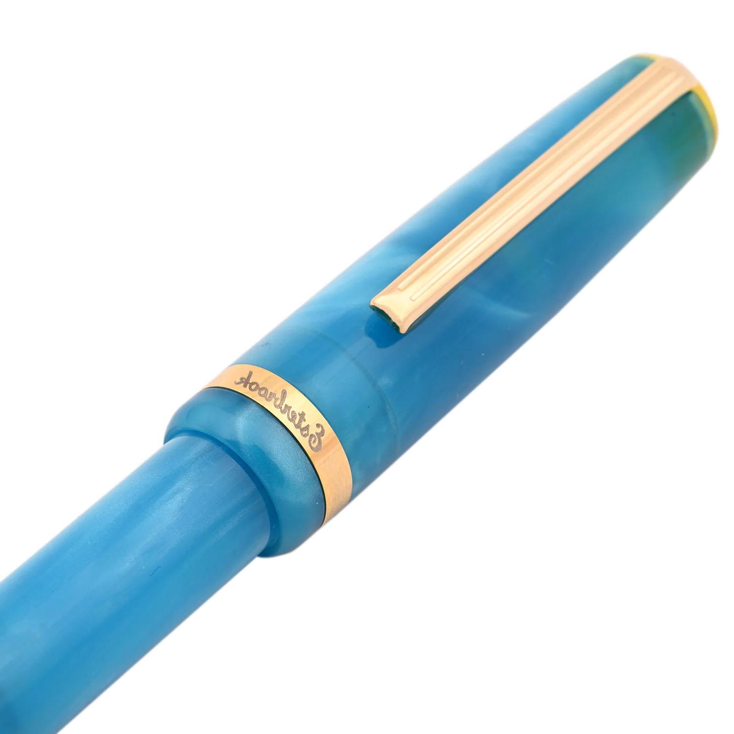 Esterbrook JR Breeze Blue Pocket Fountain Pen with Gold Trims - Medium esterbrook