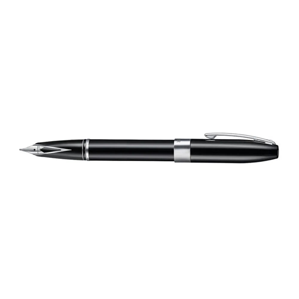 Sheaffer Legacy 9064 Glossy Black with Chrome-Plated Trim Fountain Pen - Inlaid Nib Medium Nib Sheaffer