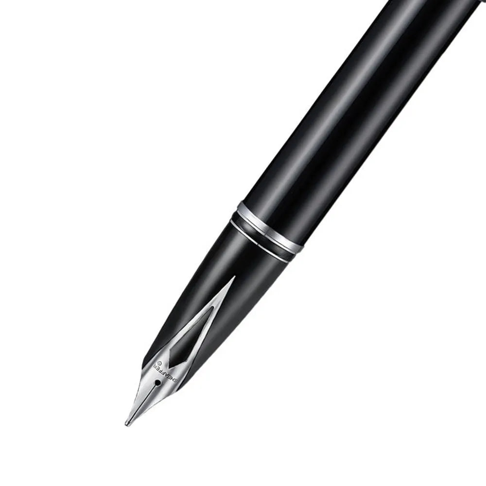 Sheaffer Legacy 9064 Glossy Black with Chrome-Plated Trim Fountain Pen - Inlaid Nib Medium Nib Sheaffer