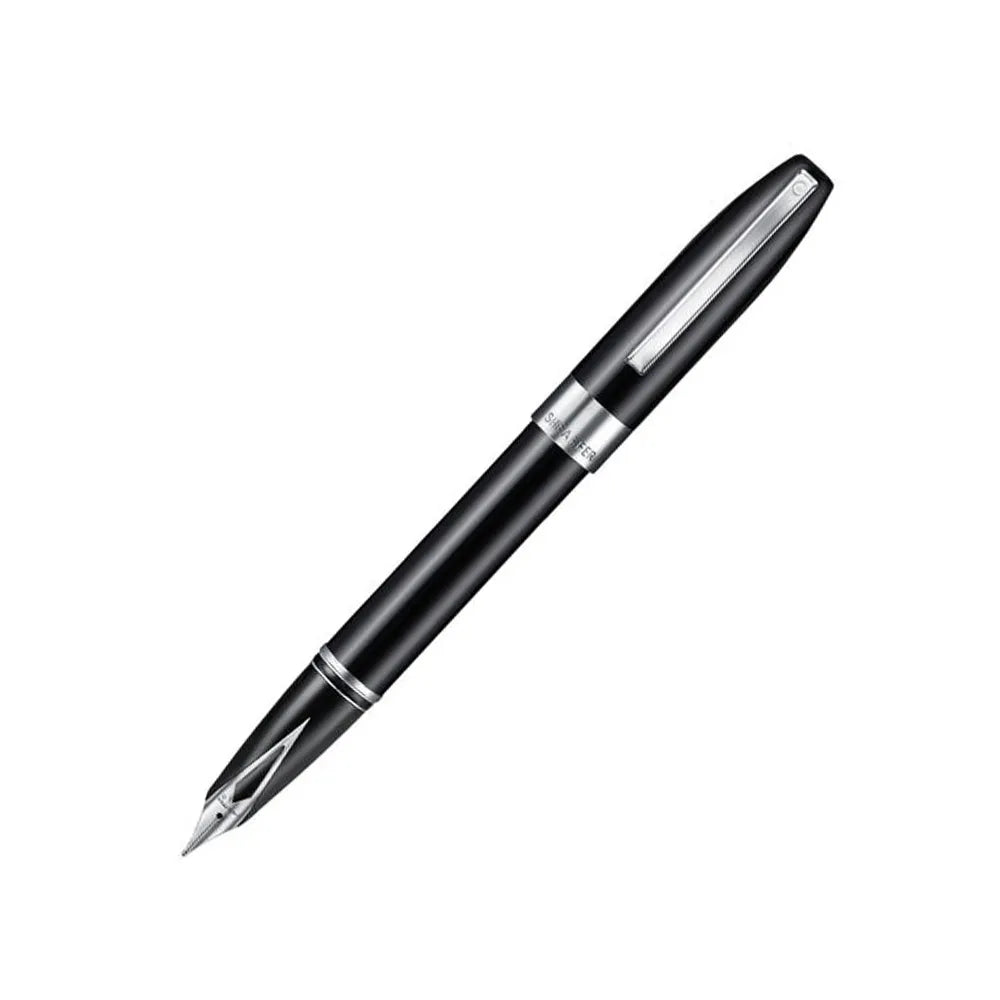 Sheaffer Legacy 9064 Glossy Black with Chrome-Plated Trim Fountain Pen - Inlaid Nib Medium Nib Sheaffer