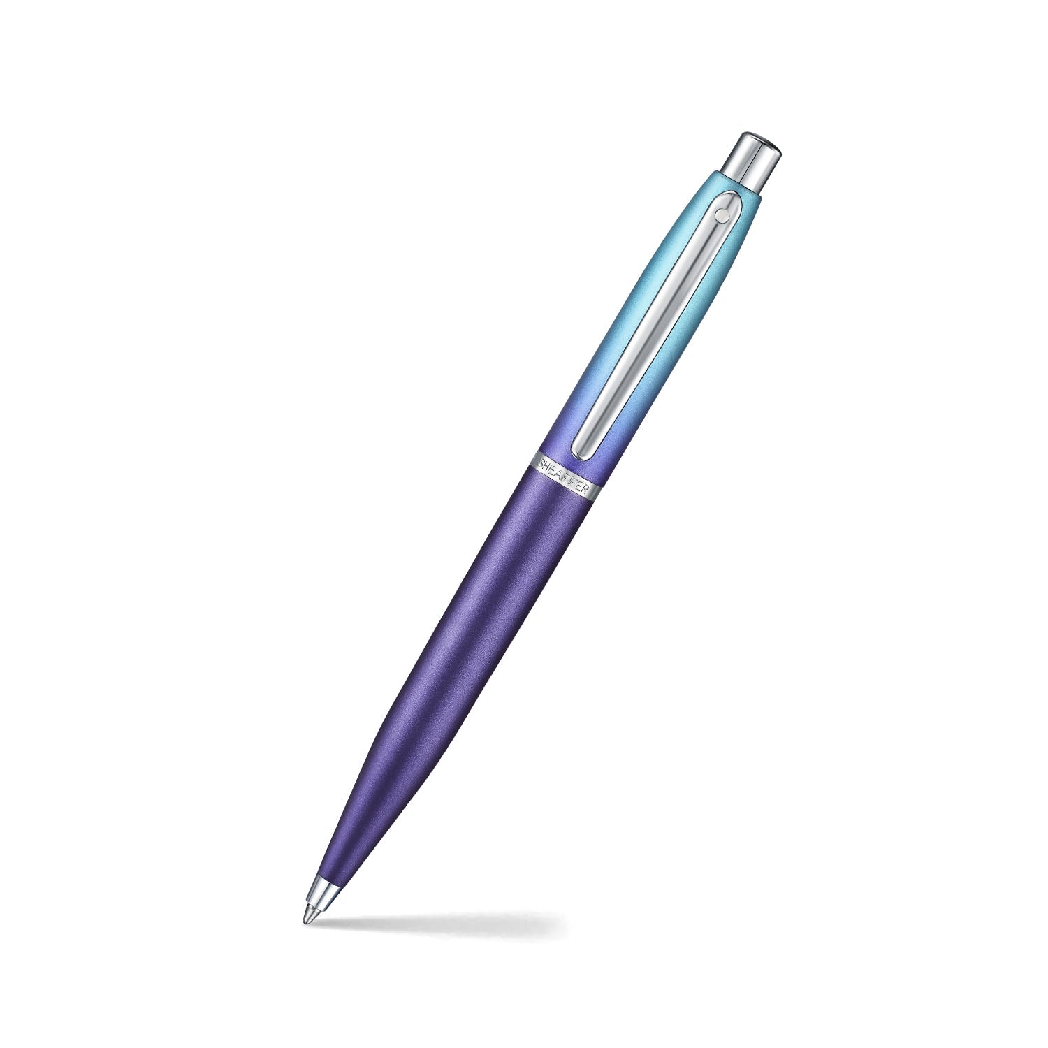 Sheaffer Expressions VFM 9430 Blue and Purple Pearlised Gradient Ballpoint Pen with Chrome-Plated Trims William Penn