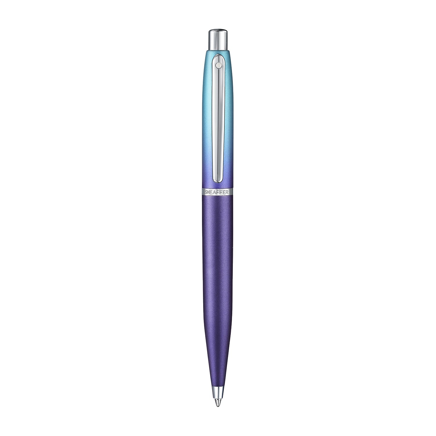 Sheaffer Expressions VFM 9430 Blue and Purple Pearlised Gradient Ballpoint Pen with Chrome-Plated Trims William Penn