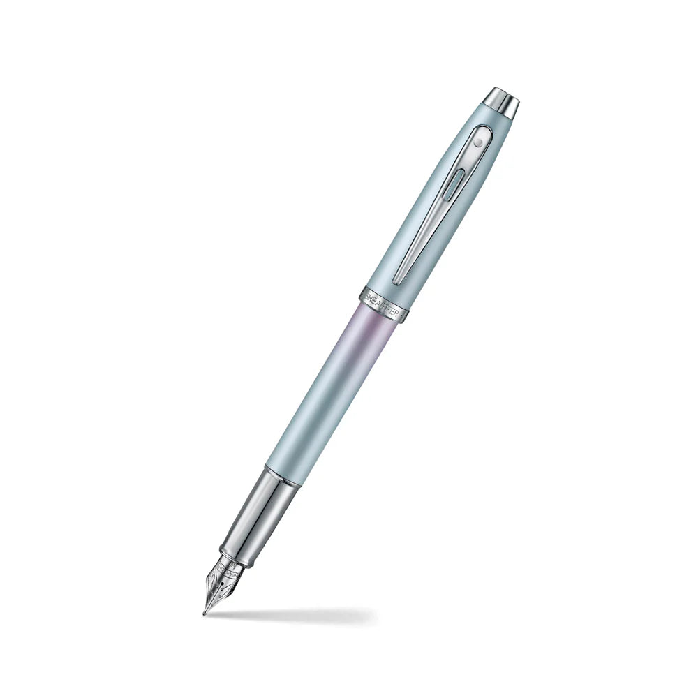 Sheaffer Expressions 100 E9376 Gradient Blue & Pink with Chrome-Plated Trims Fountain Pen - Medium Nib Sheaffer