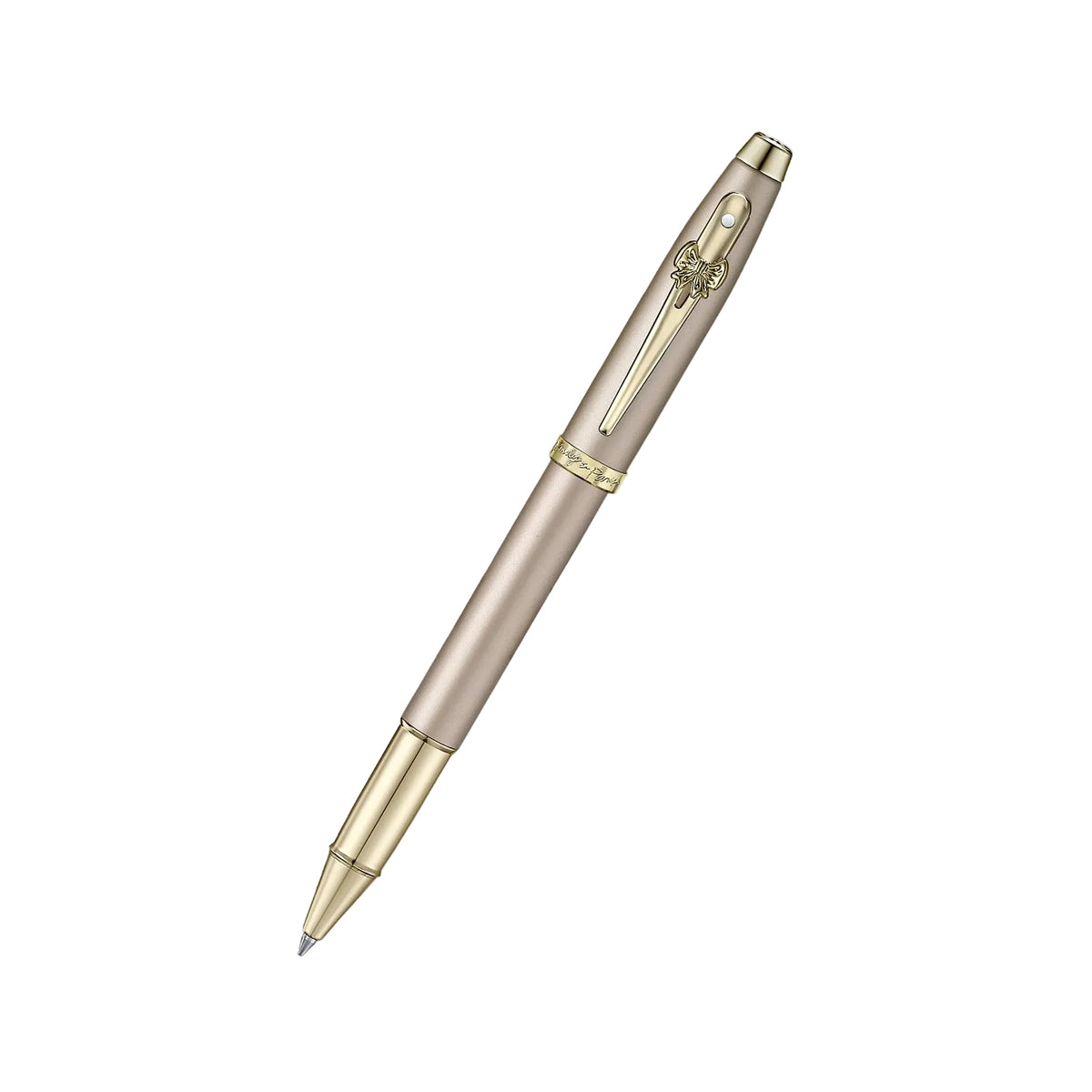 Sheaffer 100 Emily in Paris 9377 Champagne Gold RB with GT and Bow-Shaped Clip