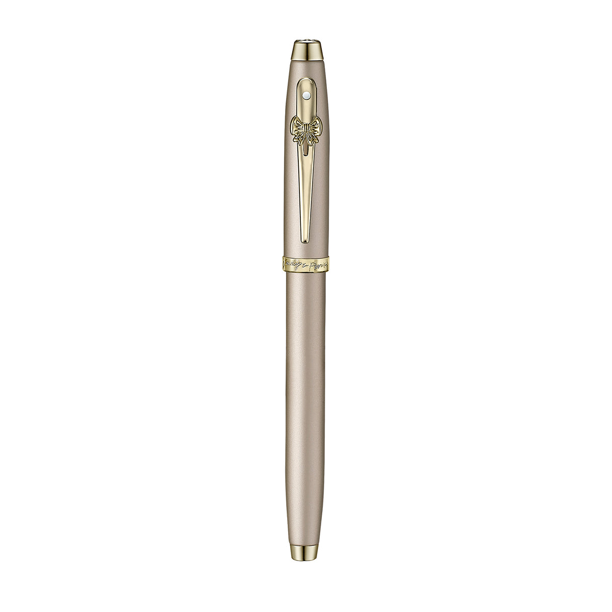 Sheaffer 100 Emily in Paris 9377 Champagne Gold RB with GT and Bow-Shaped Clip
