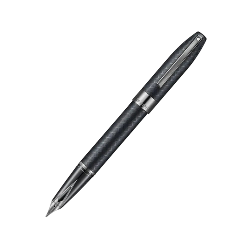 Sheaffer Legacy Chevron 9066 Matte Black with PVD Gunmetal Trims FP (F)