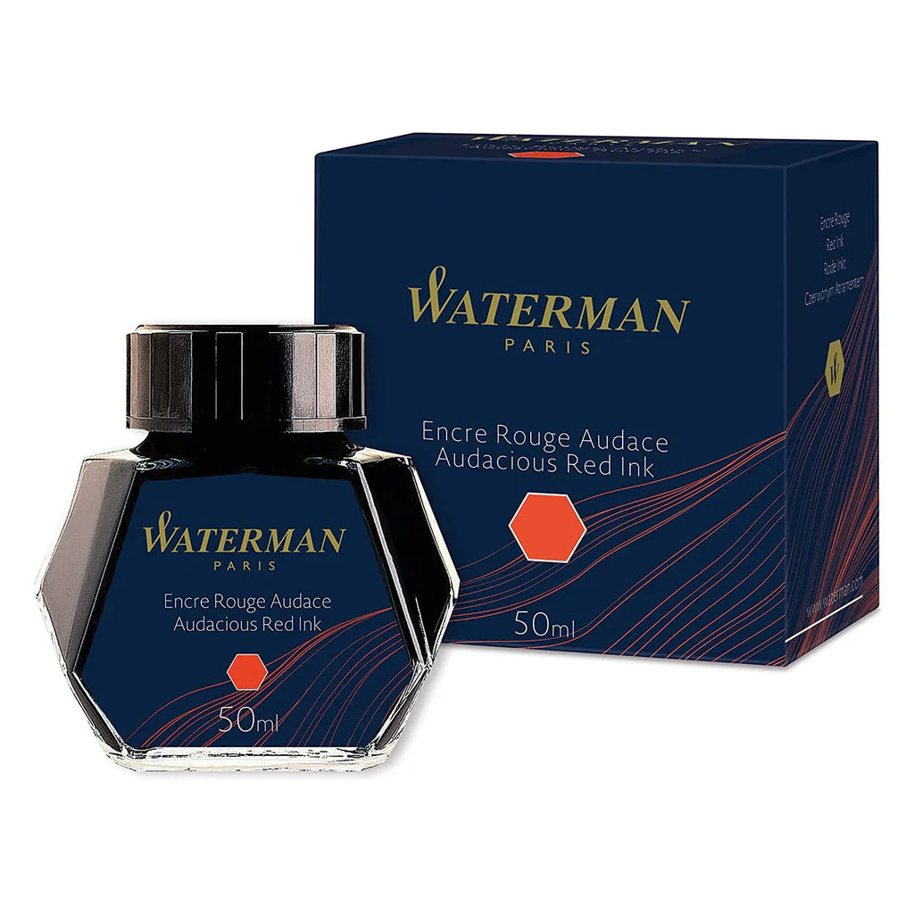 Waterman Audacious Red Ink Bottle - 50ml Waterman