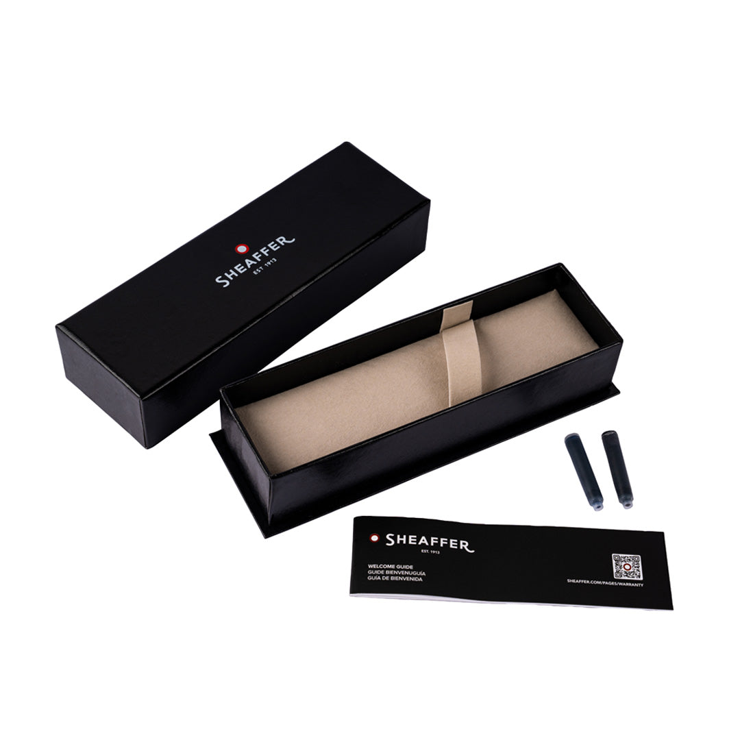 Sheaffer VFM 9424 Matte Gray Fountain Pen With Matte Black Trim - Fine Sheaffer